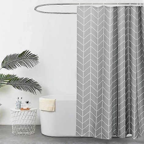 Filiyano-Rideau de douche à motifs géométriques pour salle de bain (1/5)