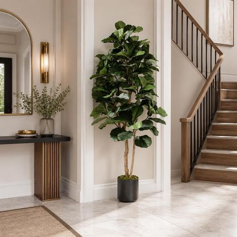 180cm Artificial Fiddle Fig Deluxe Tree - Premium Quality