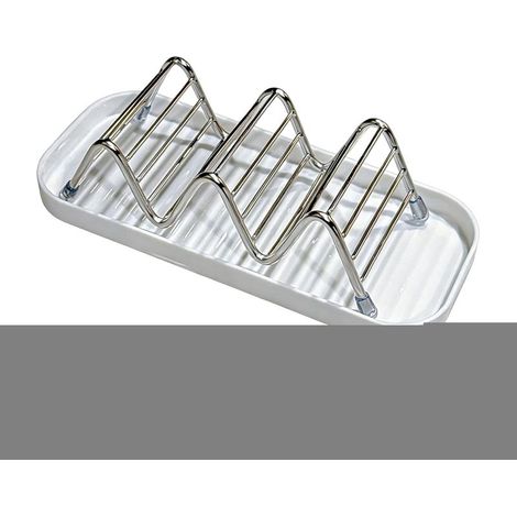 Stainless Steel Soap Dish, Self Draining Holder, with Removable Tray for Easy Cleaning, Rust Resistant Modern Design, Bathroom Kitchen Counter Accessory, for Home Apartment Dorm Hotel Essentials (1/5)