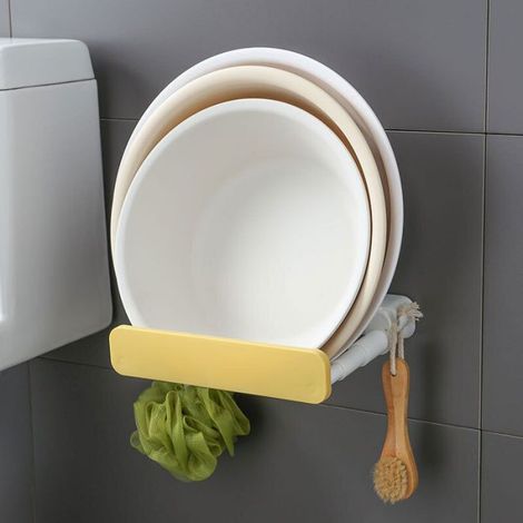 Support Lavabo Rétractable - Sans Perçage - Pour Salle De Bain Et Cuisine - Support Serviettes - 1 Pièce (1/5)