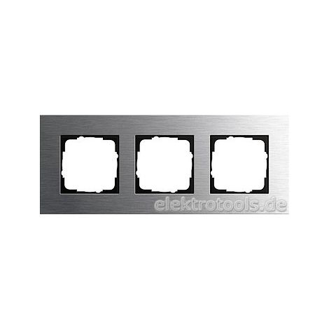 GIRA CADRE DE FINITION TRIPLE POUR GIRA RADEVORMWALD 0213219, EN ACIER INOXYDABLE