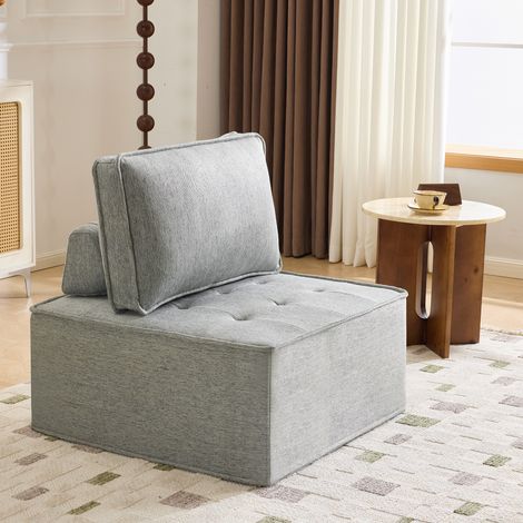 Canapé simple,petit ensemble de salon,fauteuil de salon,pouf,canapé pour la chambre,chambre d’amis ou chambre des enfants-Da