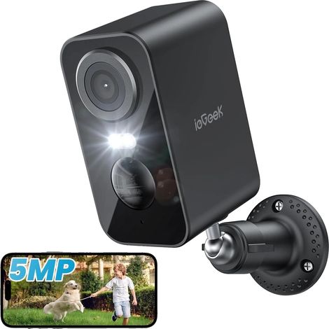 Caméra de surveillance extérieure, résolution 5MP, connectivité sans fil, 1/2.7" (1/5)