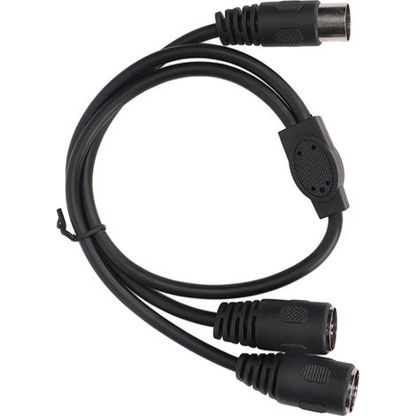 Câble adaptateur répartiteur DIN 5 broches mâle vers 2 DIN 5 broches femelles haute précision, 50 cm (1,6 pi) (1/5)