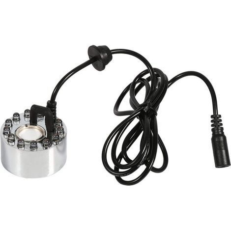 Brouillard d'eau de Bassin de Fontaine, humidificateur d'air de brumisateur d'atomiseur de nébuliseur ultrasonique,12 LED 24 V Couleur(Three-Color Gradient Atomizer) brumisateur à ultrasons br (1/4)