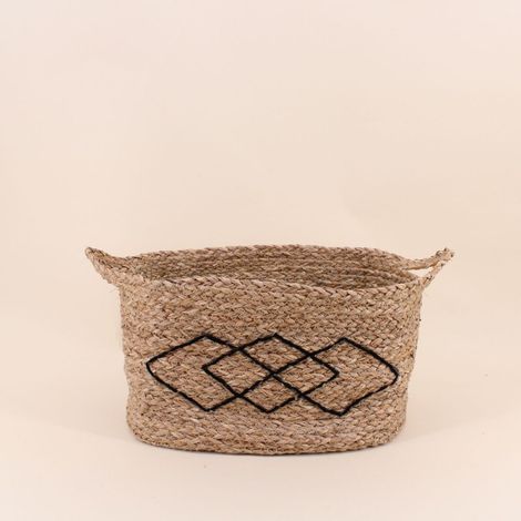Panier rectangulaire en fibres naturelles 18x28cm