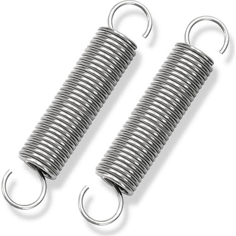 Traction Spring 90 mm Tension Springs with Hooks Stainless Steel Springs Wire Diameter 2 mm Outer Diameter 16 mm Force 8.8 kg (1/5)