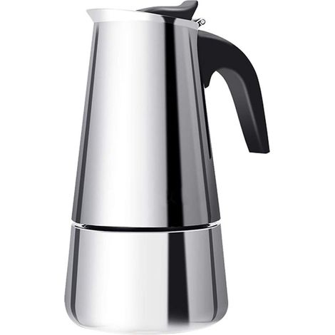 Cafetière Italienne En Acier Inoxydable Bec Aigle Compatible Tous Feux Extraction Pression 300ml (1/5)