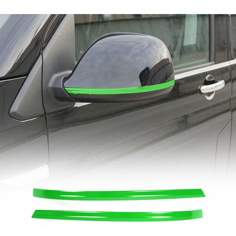 OMAC Garnitures de Coques de Rétroviseurs Compatible avec VW T5 Transporter 2010-2015 en Acier Inox Vert 2 Pcs (1/5)