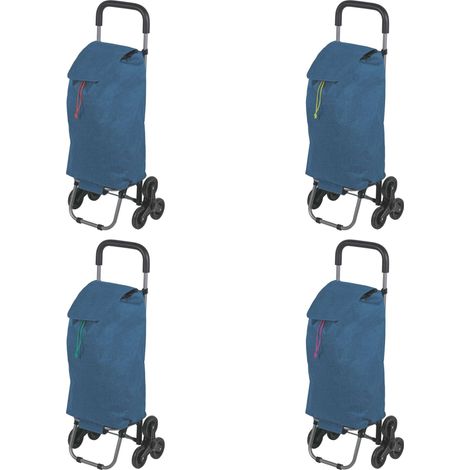 CARRELLO SPESA JEANS 6 RUOTE 4 COLORI ASSORTITI (1/5)