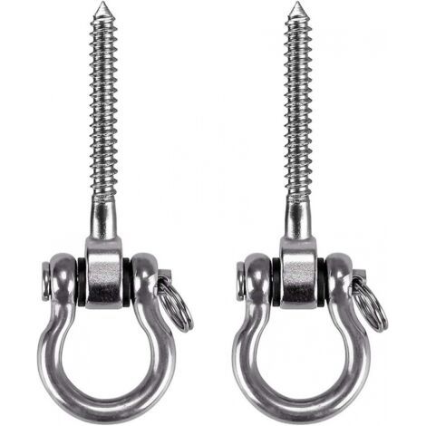 Kit de suspension de chaise hamac, support de plafond pivotant, crochet de suspension robuste, support à vis pour aire de jeux, chaise suspendue, Yoga, arbre, salle de sport, corde (1/5)