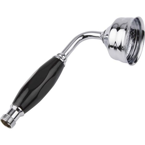 Milano Elizabeth Hand Shower Handset - Chrome & Black