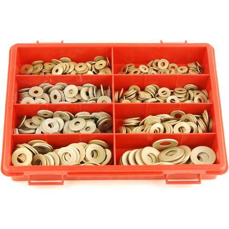 Anelli di contatto in acciaio assortimento di 615 rondelle