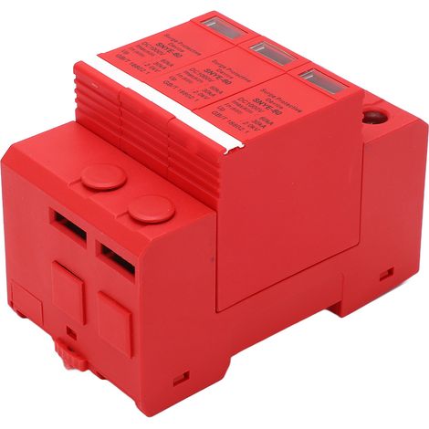 Überspannungsschutzgerät, Photovoltaik-Leistungsschalter, DC1000V 60KA Schutz, Verteilerkasten, dreiphasiges orange-rotes Netzteil (1/5)
