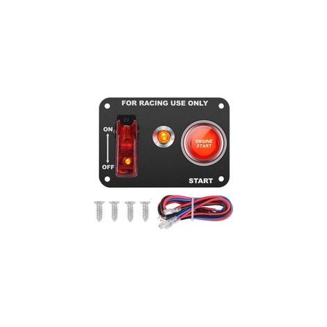 DC12V 20A/50A Universal Tableau de commutation automatique pour voiture de rénovation Interrupteur d'allumage + Interrupteur à bascule avec voyant de contrôle