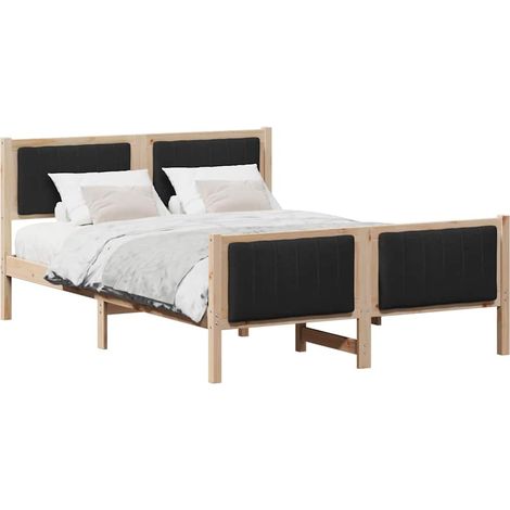 Maison Exclusive - Estructura de cama con cabecera Marrón y negro