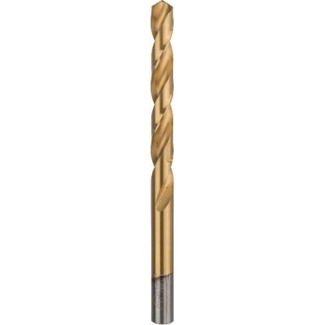 Bosch Forets à métaux rectifiés HSS-TiN, DIN 338 (1/2)