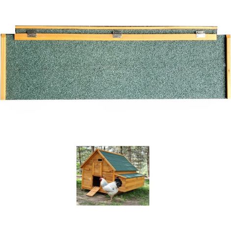 Toit De Pondoir Poulailler Bassette Xxl 15 À 18 Poules Toit Vert (1/4)