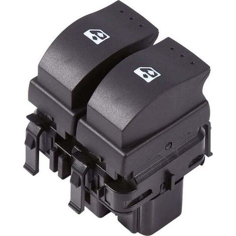 Interrupteur de commande de fenêtre, interrupteur de lève-vitre électrique, bouton de commutation Double de commande de vitre électrique pour Clio II 2-8200 060 045 (1/4)