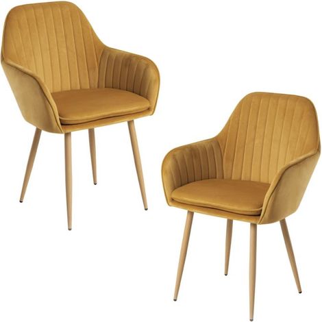 Packs Sillas Comedor - Pack 2 Sillas Chic - Mostaza (1/5)