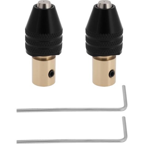Juego de 2 mandriles miniatura autoajustables de 5 mm para taladros eléctricos miniatura y amoladoras eléctricas (1/3)