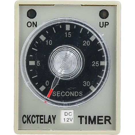 Zeitrelais 30S 8-poliger Timer 35mm DIN-Schiene für industrielle Automatisierungssysteme DC12V