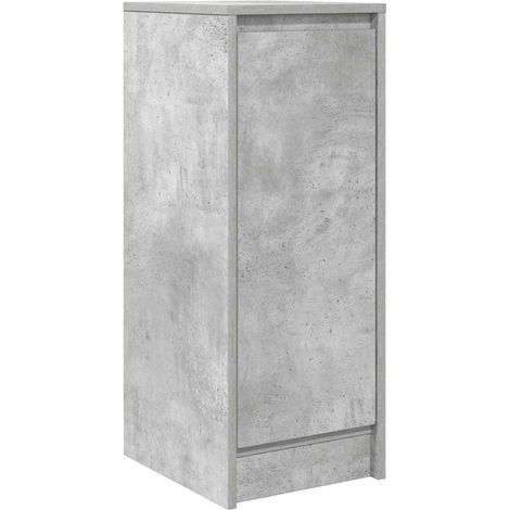 Maison La Vie - Buffet Salon Moderne - Meuble de rangement - gris béton 29,5x34x76 cm bois d'ingénierie bu4324