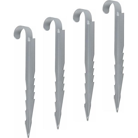 Lot de 4 piquets universels robustes pour ancrage de paysage, de jardin, balançoire, jardin, paysage, ancrage (1/5)