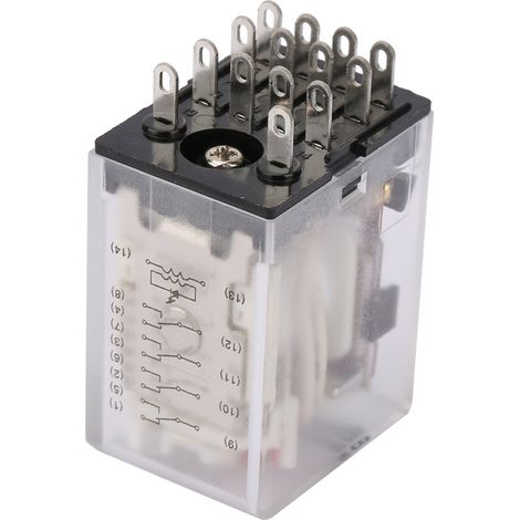Relè intermedio BEMM4C da 3 A, 110 V CA, a 14 pin, per il controllo dell'automazione industriale.