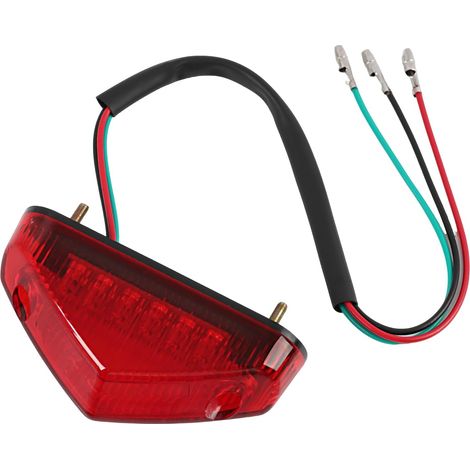 Feu Arrière Stop LED 12V 9 LEDs – Homologué E, Feu de Frein Universel pour Moto, ATV, Dirt Bike, Scooter – Très Haute Luminosité, Design Compact, Installation Facile (1/5)