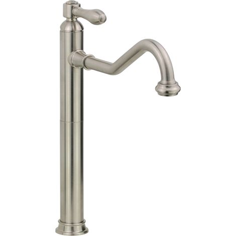 Miscelatore monocomando per lavabo alto modello retrò colore nichel spazzolato Gattoni Oxford 3145/31NS Nichel spazzolato (1/5)