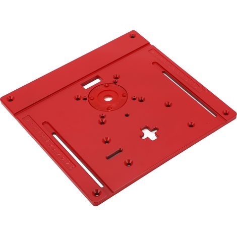 Défonceuse à lamelles en aluminium, plateau de fraisage avec insert pour scie sauteuse, table de toupie pour menuiserie (1/5)