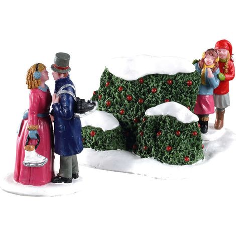 Bacio dopo gli sci, personaggi per villaggio di Natale in poliresina (1/4)