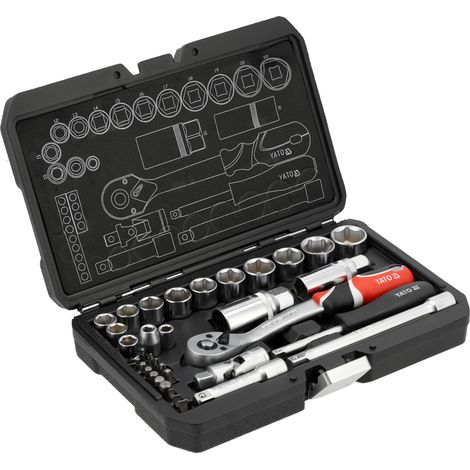 Steckschlüsselsatz 34-tlg. 1/4" / 3/8" (1/2)