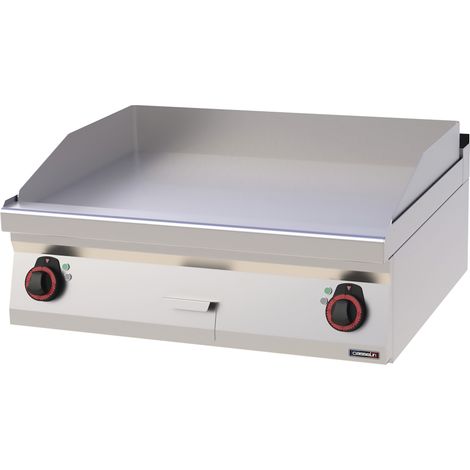 Plaque à snacker Fonte lisse - 80 cm - 9000W - Casselin