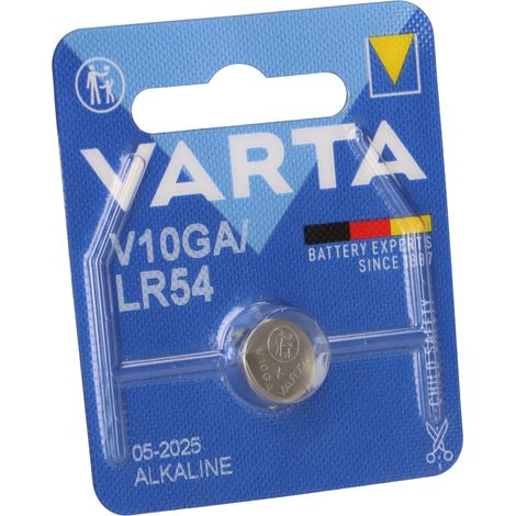 Varta Knopfzelle LR54 1.5 V 1 St. 70 mAh Alkali-Mangan ALKALINE Spec. V10GA/LR54 Bli2