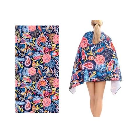 CSPARKV Microfiber Beach Towel Beach Towels Absorbent Towel Ultra Light Portable for Sunbathing Outdoor Sports Yoga (80 x 160 cm) (1/4)