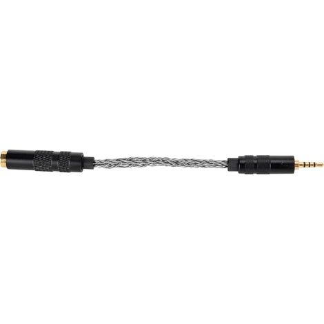 Professionelles 4,4-mm-auf-2,5-mm-Audiokabel, Adapter (weiblich auf männlich) für Kopfhörer mit symmetrischen 2,5-mm-Anschlüssen, hellgrau (1/5)