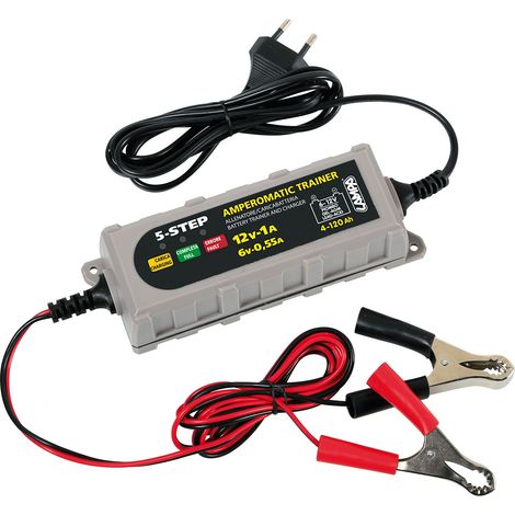 Amperomatic Trainer, caricabatteria intelligente, 6/12V - 1A (1/4)