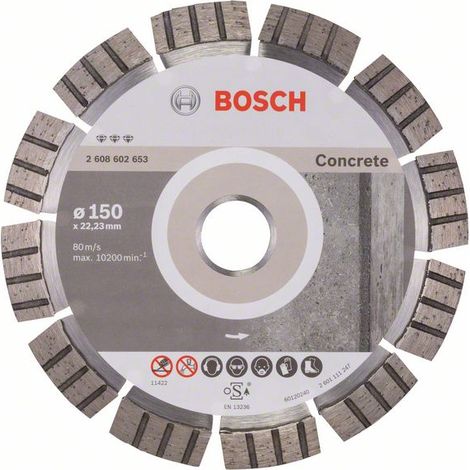 Disque à tronçonner diamanté Bosch BEST FOR CONCRETE 150 mm