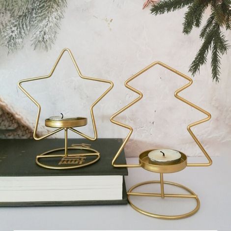 ZOLGINAH Set di 2 bruciatori di oli essenziali decorativi in metallo, diffusore di aromi per la casa, bruciatore di oli a forma di albero di Natale (1/4)