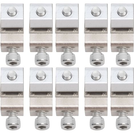 Lot 10 cosses de terre standard pour panneau solaire, pinces fil terre accessoires support module