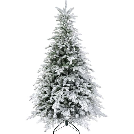 Albero di Natale Artificiale Innevato 180 cm 1321 Rami Verde (1/5)