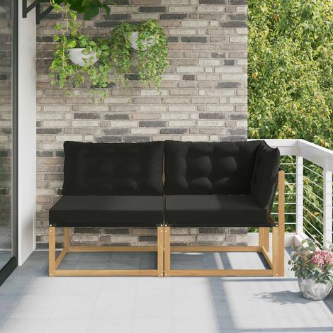 vidaXL Sectional Sofa Units with Cushion White 162.5 x 83 x 73 cm