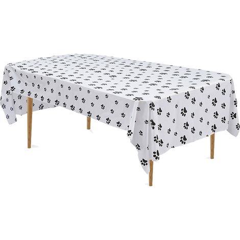Tablecloth Animal - 108 x 54 Pouces - Imprimé Safari (Tigre Zèbre Girafe) - Pour Fête Thème Jungle - Lot de 3 (1/5)