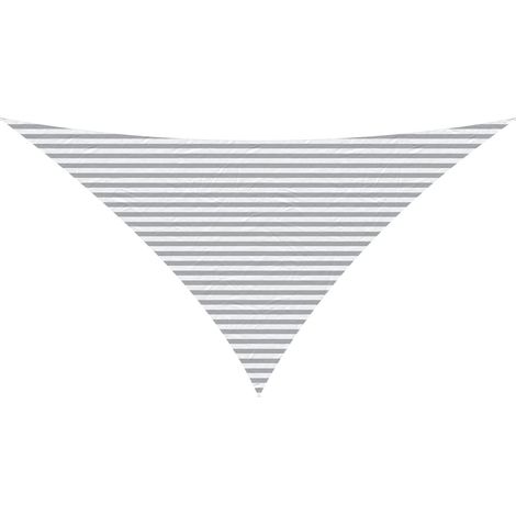 vidaXL Vela da ombra solare Grigio chiaro e bianco 7 x 5 x 5 m