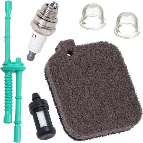 Kit filtro aria BG55 per ventola Stihl BG46 BG45 BG55 BG65 BG85 BR45C SH55 SH85, sostituisce 4229 120 1800, con candela, pompetta di adescamento del filtro del carburante (1/4)