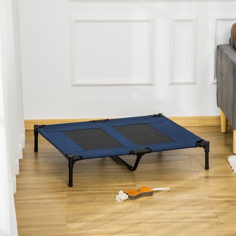 Cuccia XXL per cani e gatti con gambe, 92L x 76W x 18H cm, blu navy