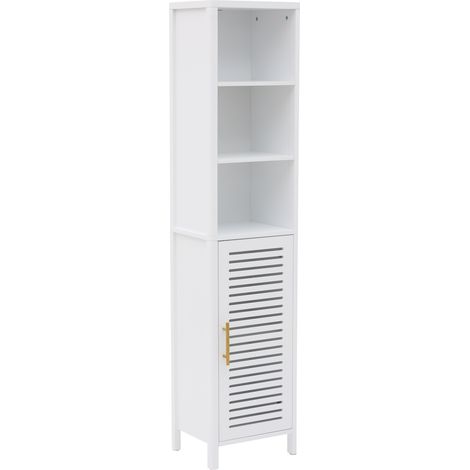 Colonne de salle de bain orea rectangulaire h.160cm 1 porte blanc - 5five (1/2)