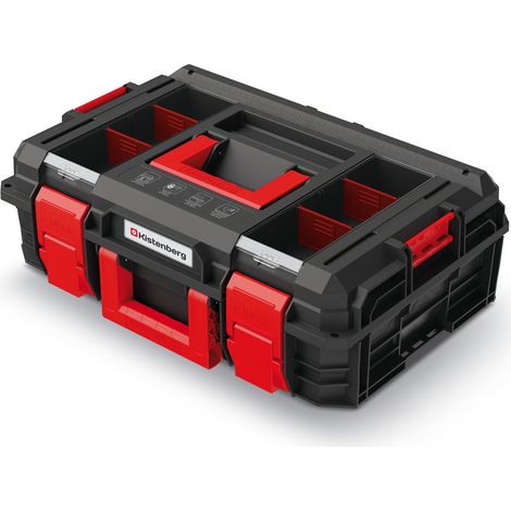 Cassetta portautensili professionale decon capacità di carico difino a 50 kg, con scomparti e divisori modulari X-Block 546 x 380 x 194 mm (1/2)